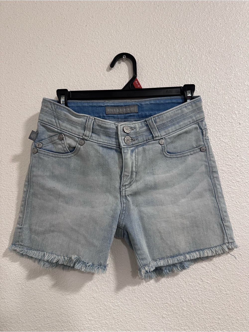 Rock & Republic Light Wash Denim Cutoff Shorts